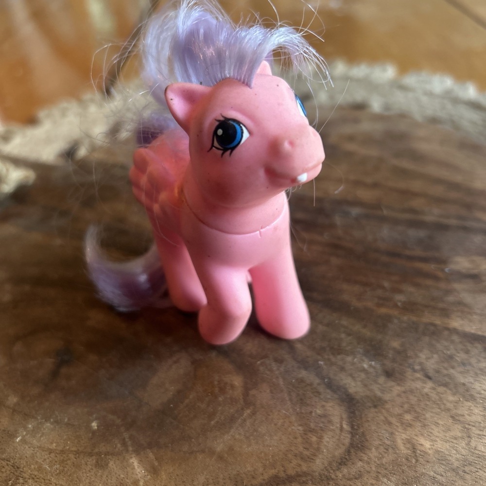 Vintage 1987 Hasbro G1 My Little‎ Pony First Tooth Baby North Star Pink Pegasus